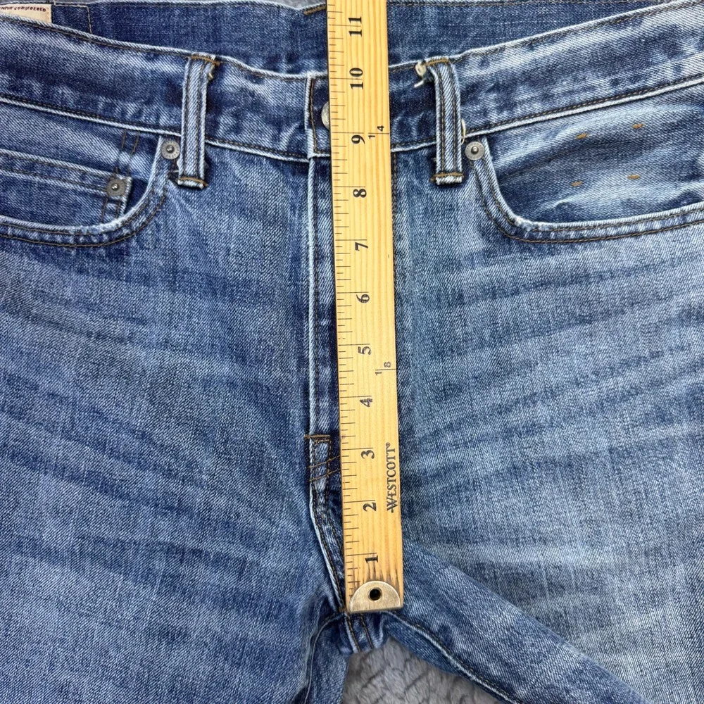J.Crew Jeans Men 32x28 Blue 770 Slim Straight Kaihara Japanese Denim Medium Wash